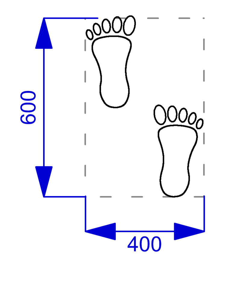 Technical render of a Wetpour Footprint